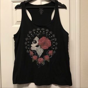 Day of the dead racerback tank